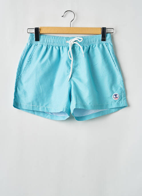 Șort de baie închidere cu legături de legat albastru LAGON BLEU homme