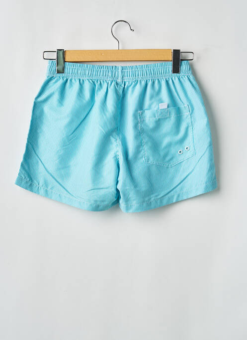 Șort de baie închidere cu legături de legat albastru LAGON BLEU homme