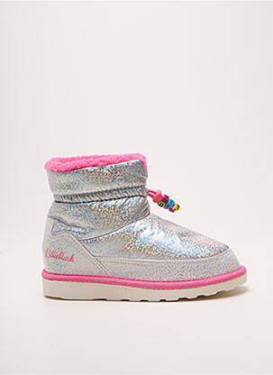 Botine/ghete țesătură satinată vârf rotund argintiu BILLIEBLUSH fille