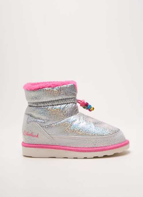 Botine/ghete țesătură satinată vârf rotund argintiu BILLIEBLUSH fille