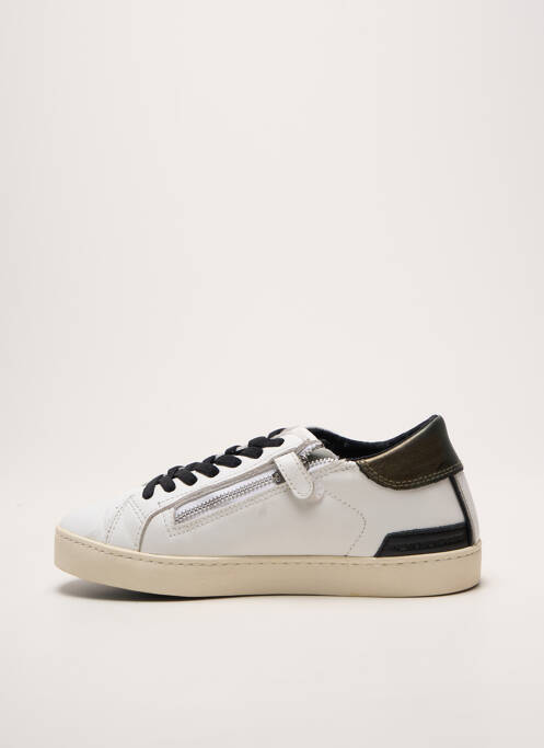 Adidași țesătură satinată vârf rotund alb DATE garcon