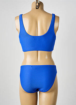 Costum de baie din două piese elasticitate sutiene albastru LAGON BLEU femeie