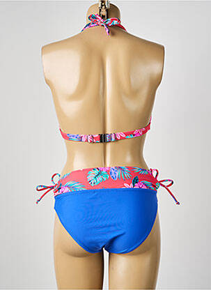 Costum de baie din două piese elasticitate top triunghiuri albastru SUN PROJECT femme