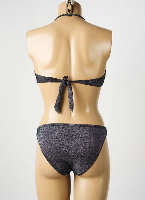 Costum de baie din două piese elasticitate top bentiță negru ADMAS femme