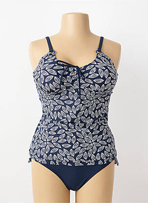 Tankini imprimeu fantezie albastru LAGON BLEU femeie