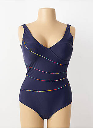 Costum de baie dintr-o singură piesă elasticitate top sutien modelat albastru YSABEL MORA femme