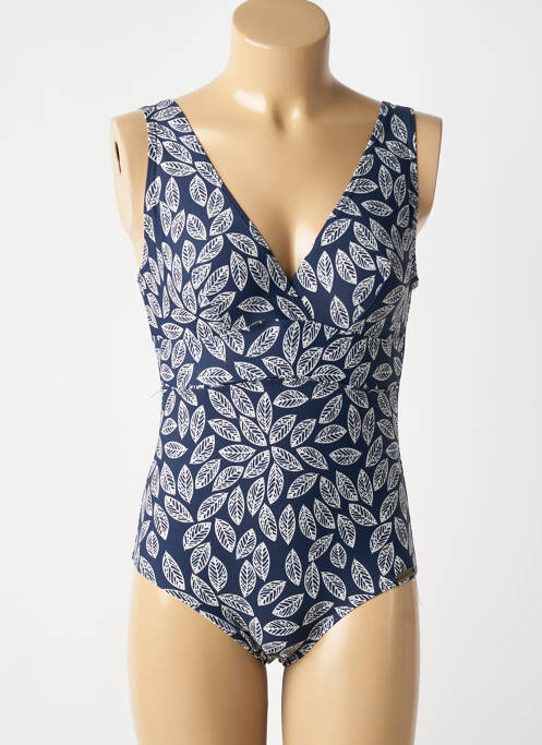 Costum de baie dintr-o singură piesă imprimeu fantezie albastru LAGON BLEU femme