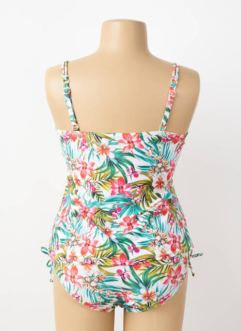 Tankini imprimeu fantezie alb LAGON BLEU femme