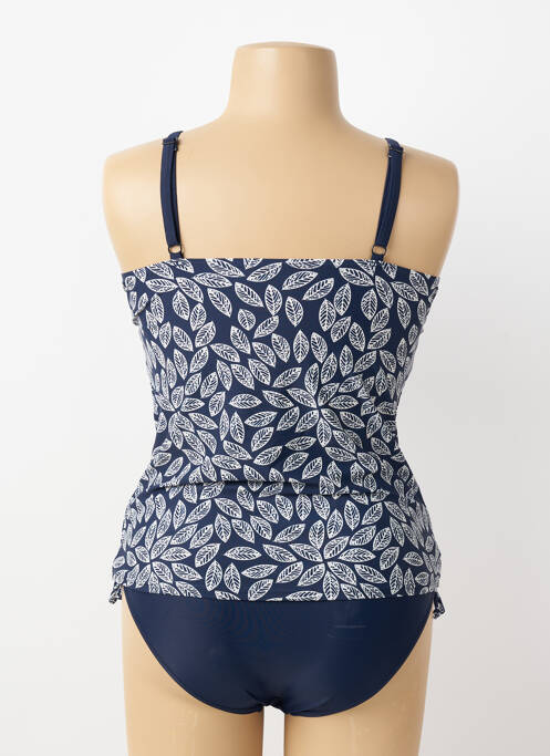 Tankini imprimeu fantezie albastru LAGON BLEU femme