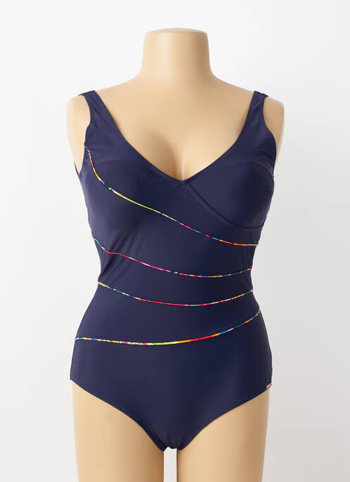 Costum de baie dintr-o singură piesă elasticitate top sutien modelat albastru YSABEL MORA femme