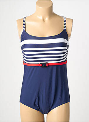 Costum de baie dintr-o singură piesă imprimeu fantezie albastru LAGON BLEU femme