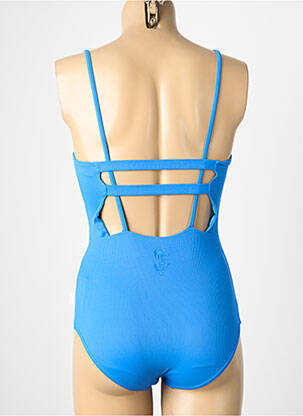 Costum de baie dintr-o singură piesă albastru SEAFOLLY fată