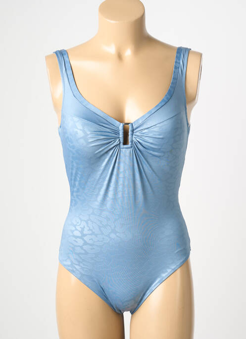 Costum de baie dintr-o singură piesă imprimeu fantezie albastru TESSY femme