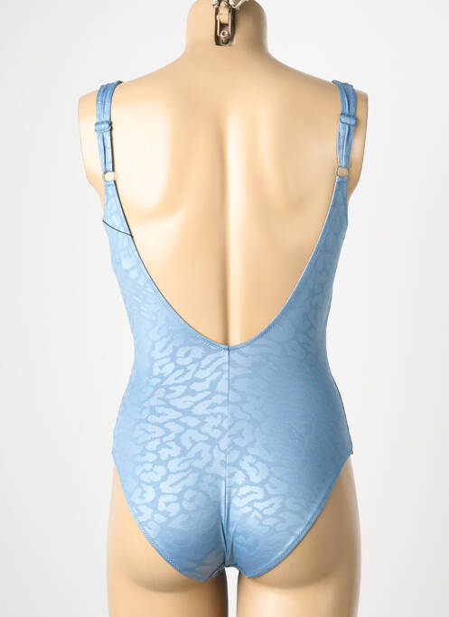 Costum de baie dintr-o singură piesă imprimeu fantezie albastru TESSY femme