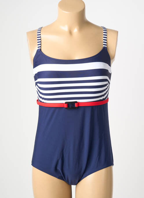 Costum de baie dintr-o singură piesă imprimeu fantezie albastru LAGON BLEU femme