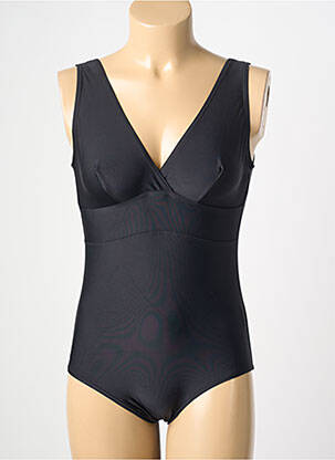 Costum de baie dintr-o singură piesă elasticitate negru LAGON BLEU femeie