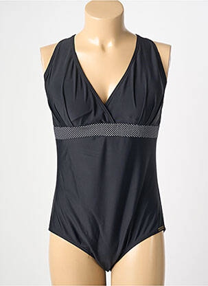 Costum de baie dintr-o singură piesă elasticitate top sutien modelat negru LAGON BLEU femeie