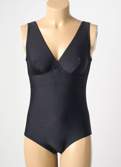 Costum de baie dintr-o singură piesă elasticitate negru LAGON BLEU femme