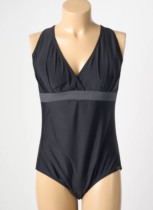 Costum de baie dintr-o singură piesă elasticitate top sutien modelat negru LAGON BLEU femme