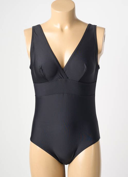 Costum de baie dintr-o singură piesă elasticitate negru LAGON BLEU femme