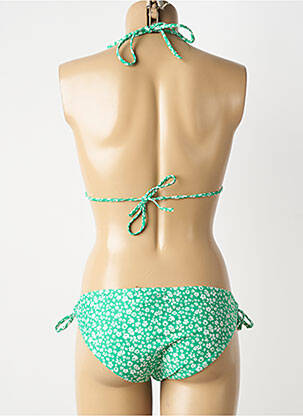 Costum de baie din două piese elasticitate top triunghiuri verde PROTEST femeie