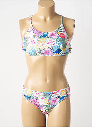 Costum de baie din două piese elasticitate alb SEAFOLLY fată