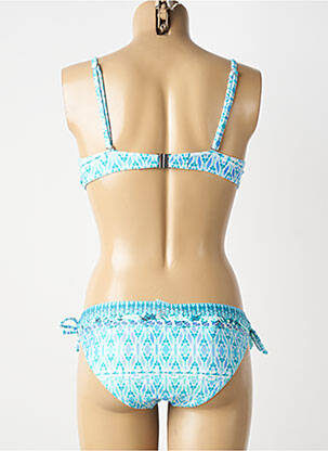 Costum de baie din două piese elasticitate top sutien modelat albastru OLYMPIA femeie