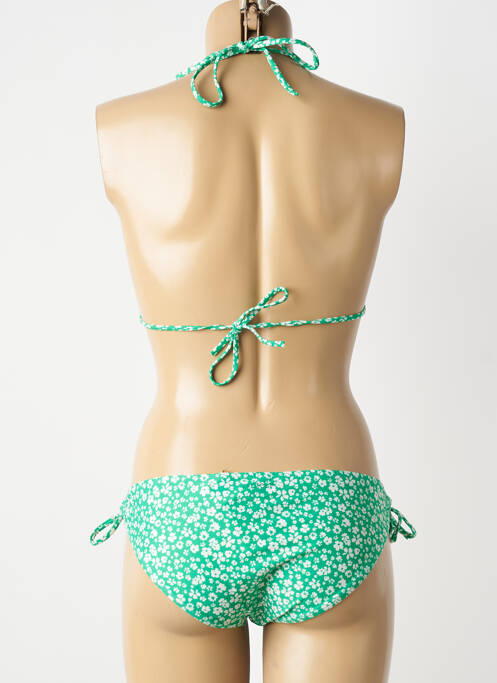 Costum de baie din două piese elasticitate top triunghiuri verde PROTEST femme