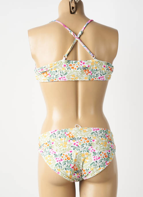 Costum de baie din două piese imprimeu fantezie alb SEAFOLLY fille