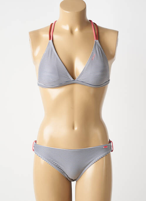 Costum de baie din două piese elasticitate albastru PROTEST fille