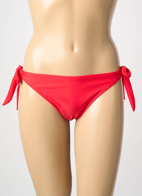 Chiloți de baie elasticitate bikini roșu LAGON BLEU femme