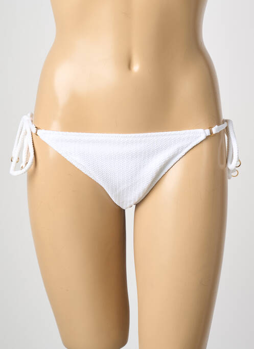 Chiloți de baie elasticitate bikini alb SEAFOLLY femme