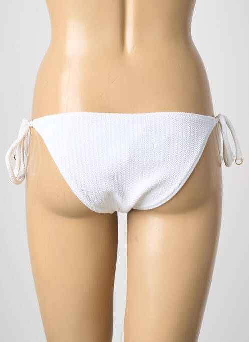 Chiloți de baie elasticitate bikini alb SEAFOLLY femme