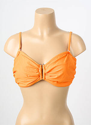 Sutien de costum de baie elasticitate sutien cupe întregi cu decolteu înalt portocaliu LAGON BLEU femme