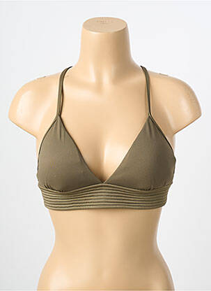 Sutien de costum de baie elasticitate top triunghiuri verde SEAFOLLY femme