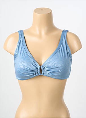 Sutien de costum de baie elasticitate top sutien modelat albastru TESSY femme