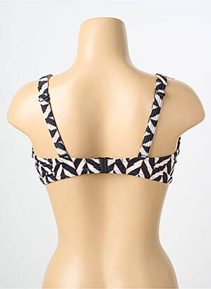 Sutien de costum de baie elasticitate sutien cupe întregi cu decolteu înalt negru OLYMPIA femeie
