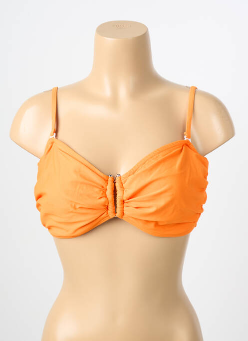 Sutien de costum de baie elasticitate sutien cupe întregi cu decolteu înalt portocaliu LAGON BLEU femme