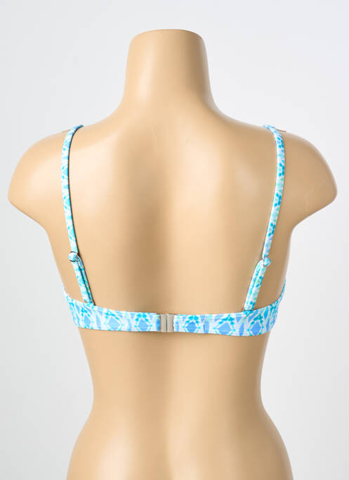 Sutien de costum de baie elasticitate sutien balconet cu decolteu înalt albastru OLYMPIA femme