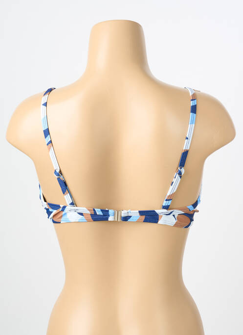 Sutien de costum de baie elasticitate sutien cupe întregi cu decolteu înalt albastru COCO SAINT TROPEZ femme