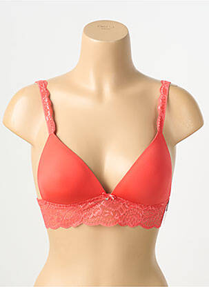 Sutien efect material satinat top sutien modelat roz AUBADE femeie