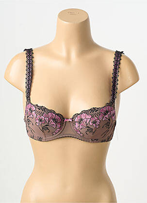 Sutien efect material satinat top sutien modelat maro AUBADE femeie