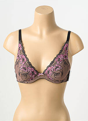 Sutien efect material satinat top sutien modelat maro AUBADE femeie