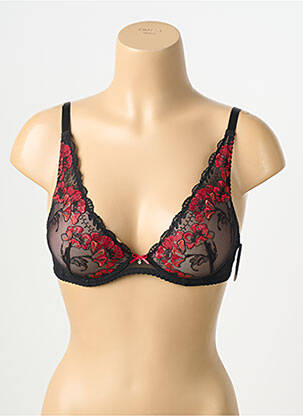 Sutien efect material satinat top sutien modelat negru AUBADE femeie