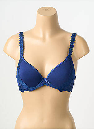 Sutien efect material satinat top sutien modelat albastru AUBADE femeie
