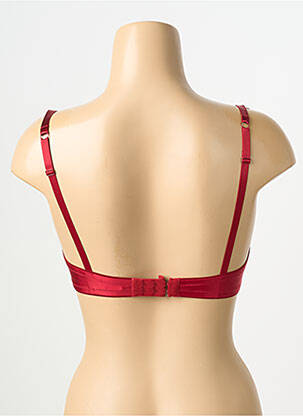 Sutien efect material satinat top sutien modelat roșu KARL LAGERFELD X AUBADE femeie