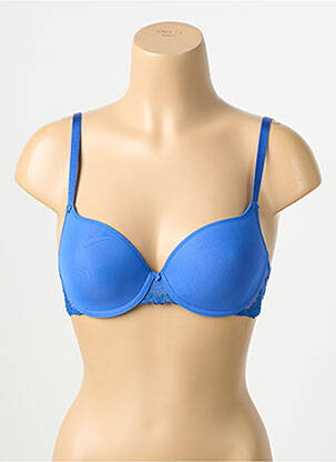 Sutien efect material satinat top sutien modelat albastru PASSIONATA femeie