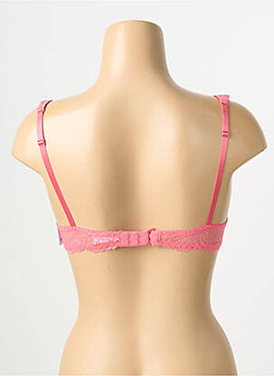 Sutien efect material satinat top sutien modelat roz AUBADE femeie