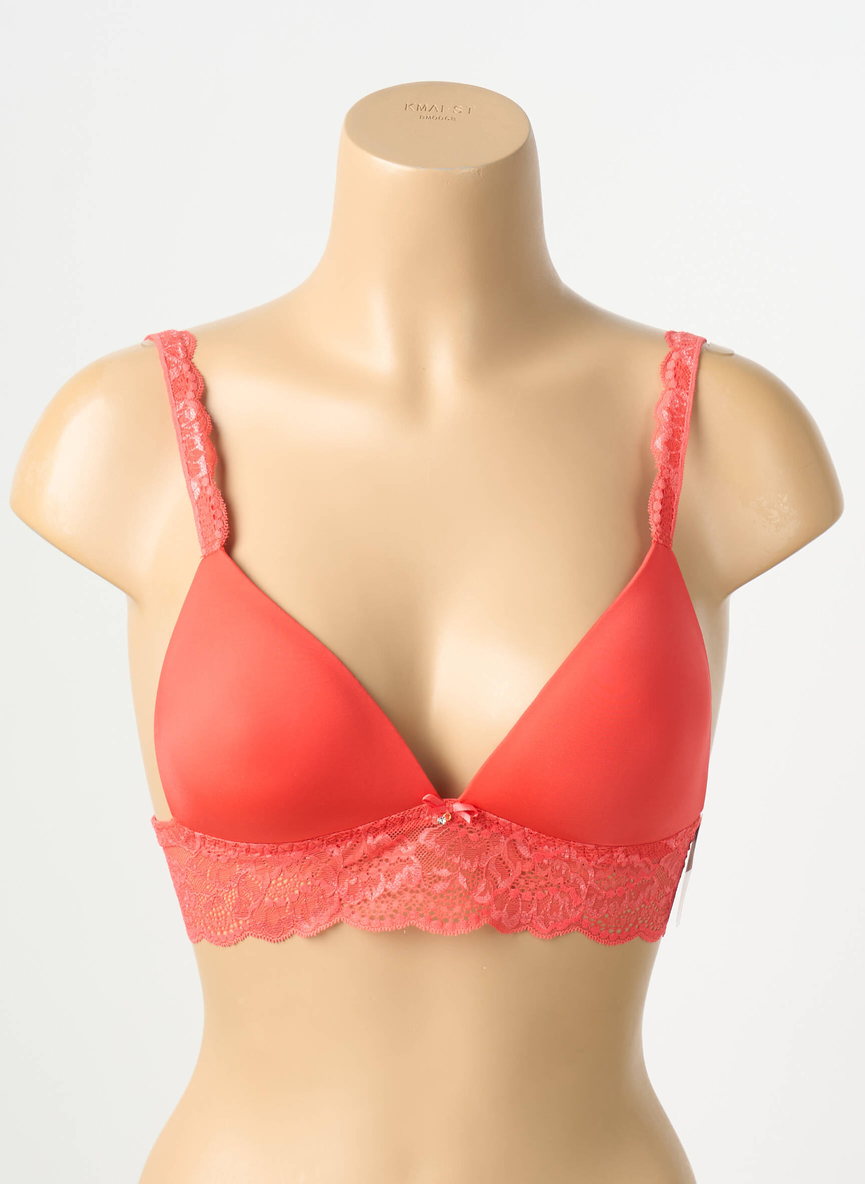 Sutien efect material satinat top sutien modelat roz AUBADE femeie