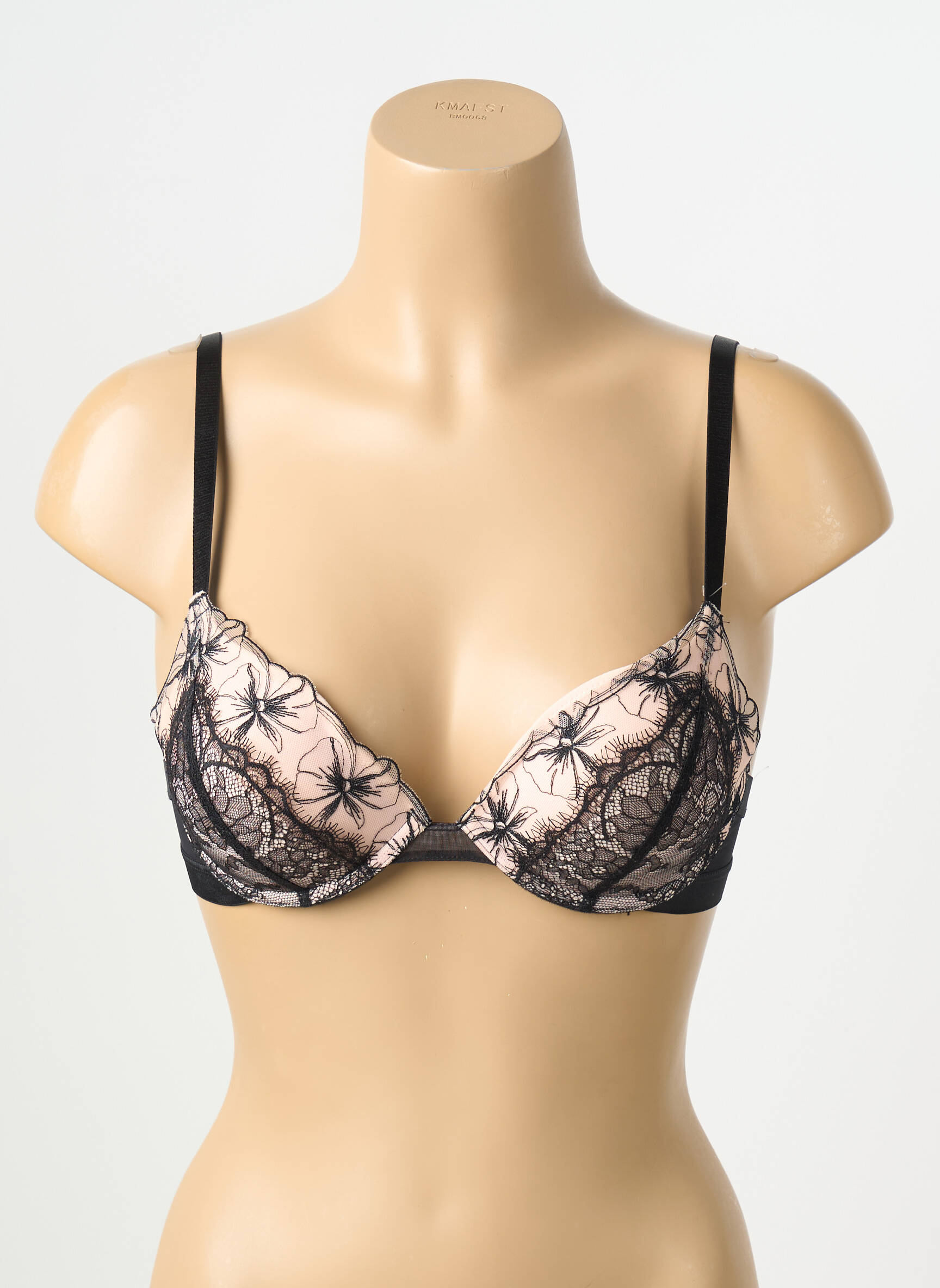 Sutien efect material satinat top sutien push-up roz PASSIONATA femeie